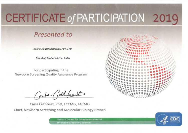 CDC CERTIFIICATE
